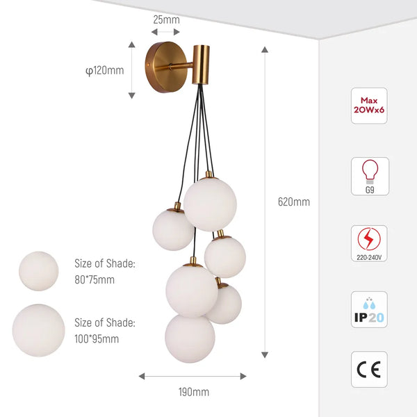Celestial Cascade Wall Light