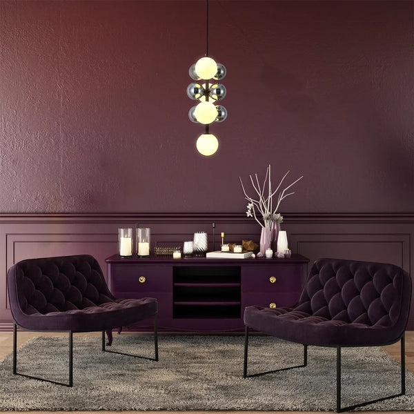 Celestial Cluster Vertical and Horizontal Chandeliers