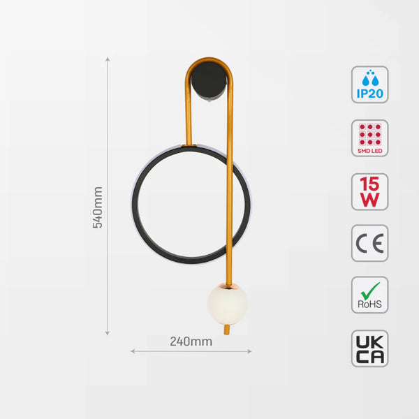 Celestial Harmony Modern Geometric LED Wall Light