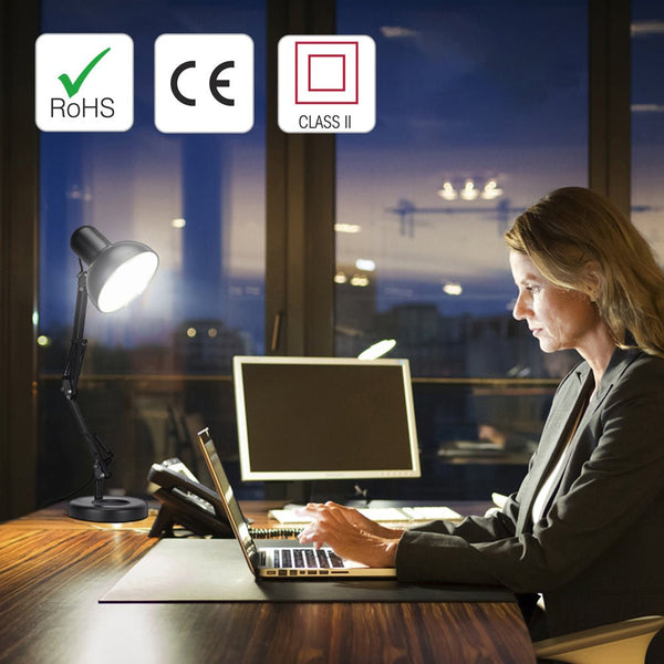 Atlas Architect Swing Arm Desk Lamp with C-Clamp E27