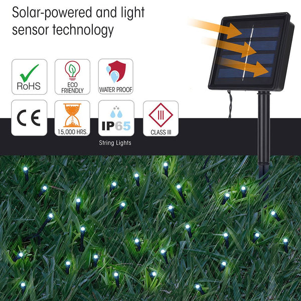 Canopus Solar LED String Light 200 LEDs 22 metre