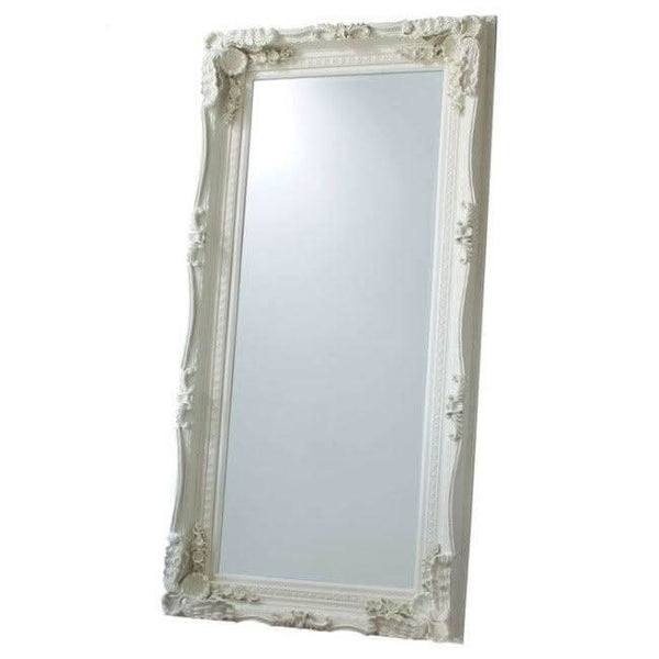 Charles Leaner Mirror in Cream  176cm x 90cm