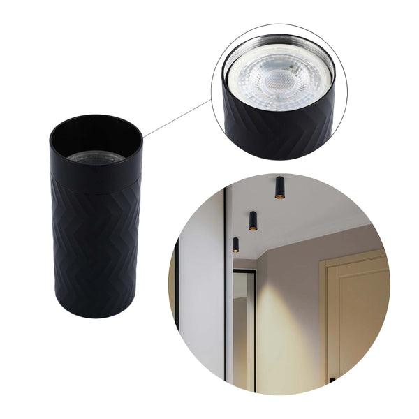 Chevron GU10 Downlight – 122mm Recessed Cylinder, Dimmable, 50W Max