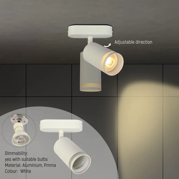 Circular Glow GU10 Spotlight Fixture