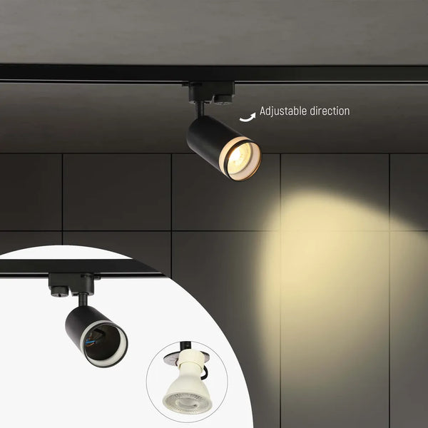 Circular Glow GU10 Track Light Fixture