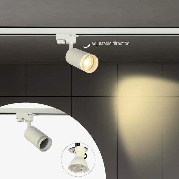 Circular Glow GU10 Track Light Fixture