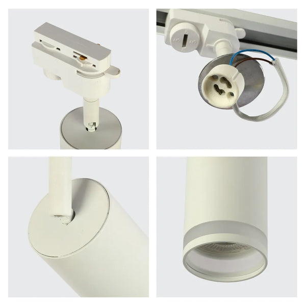 Circular Glow GU10 Track Light Fixture