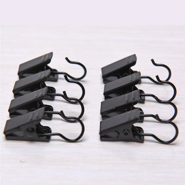 Black Stainless Steel String Light Wire/Cable Hanging Clips for outdoor garden lights - Lighting Legends branded.