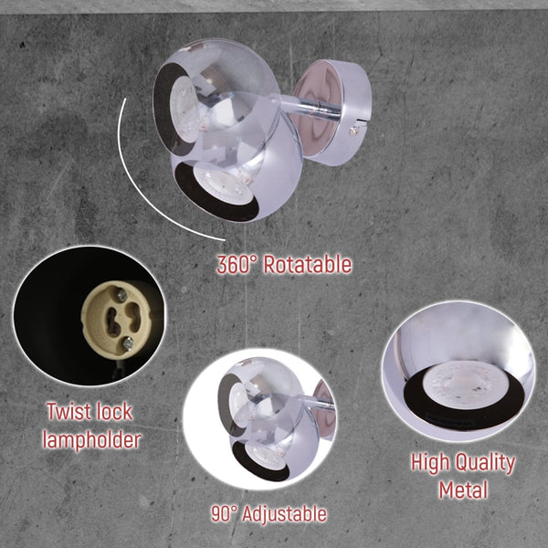 Sphere Rotatable GU10 Spotlight