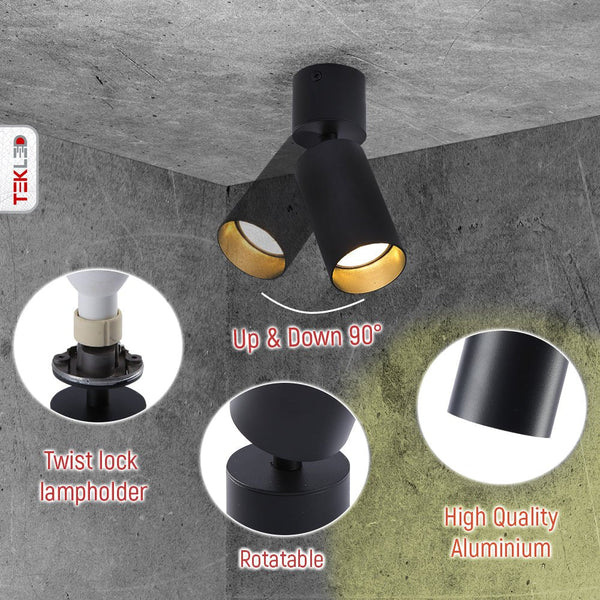 Rotatable Tilt Cylinder GU10 Downlight Surface Mount