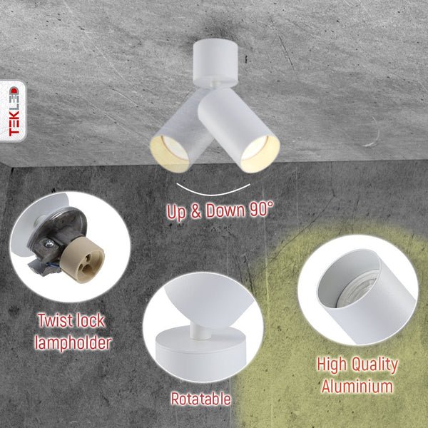 Rotatable Tilt Cylinder GU10 Downlight Surface Mount