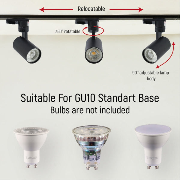 Diecast Tracklight Spotlight Single Line GU10