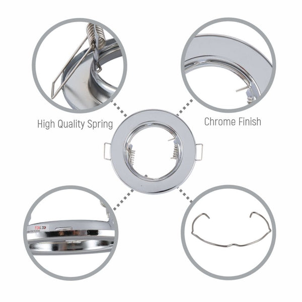Fixed Pressed Steel Downlight IP20 GU10 Fitting
