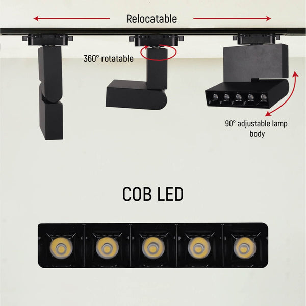 LED Mirage Blade Tracklight 10W Cool White 4000K IP20