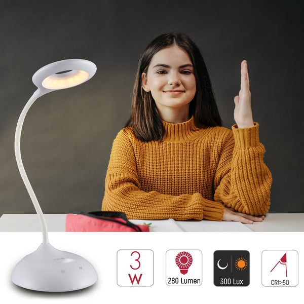 Ringo Rechargeable Desk Light 5 Dimmable and Colour Modes
