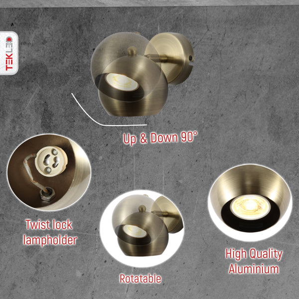 Sphere Rotatable GU10 Spotlight