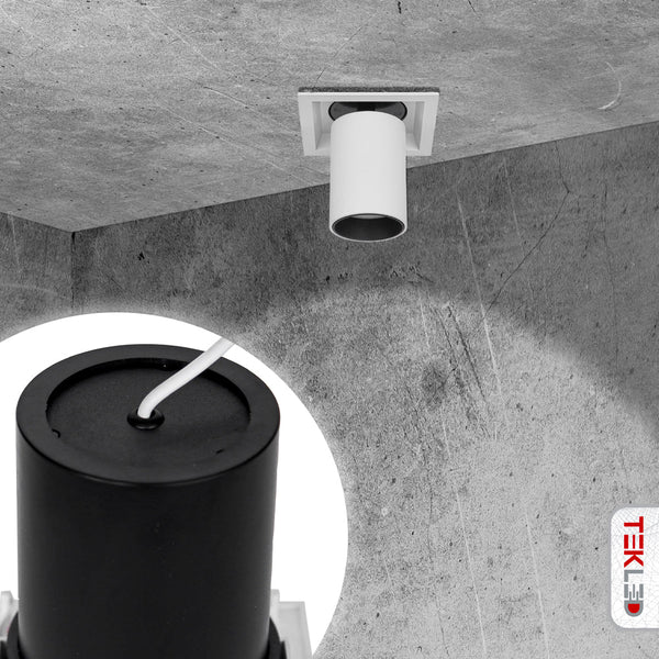 Telescopic Swivel Tilt Adjustable Retractable In-Out LED Rectangle Downlight