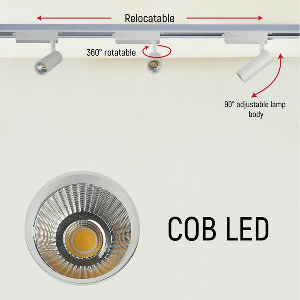 Tracklight 3-wire Single Line 10W Cool White 4000K