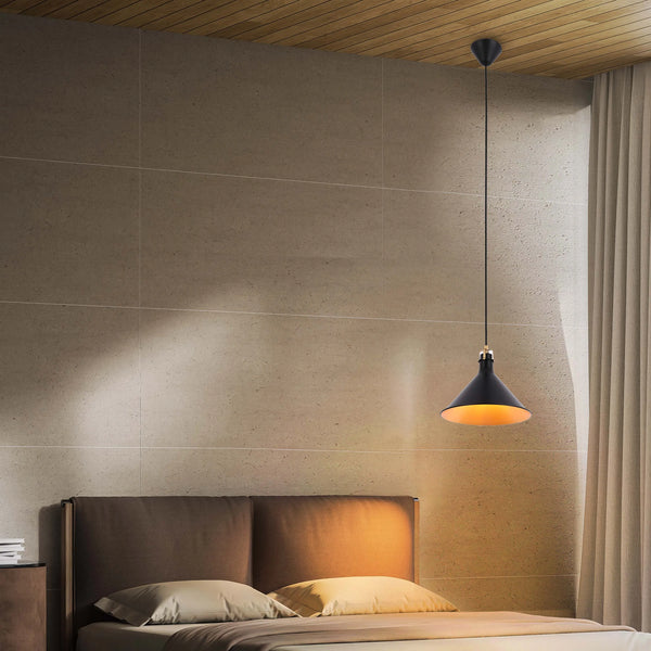 Conical Pendant Light - E27 Fitting, 40W Max, Dimmable