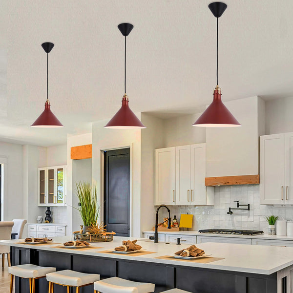 Conical Pendant Light - E27 Fitting, 40W Max, Dimmable