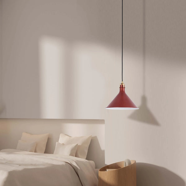 Conical Pendant Light - E27 Fitting, 40W Max, Dimmable