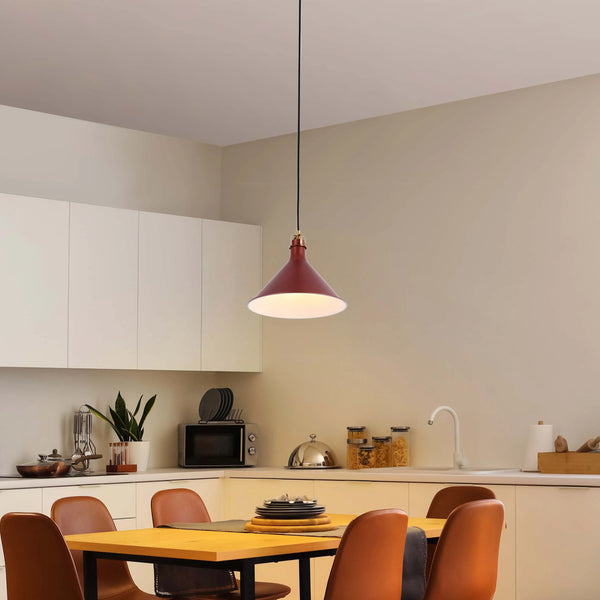 Conical Pendant Light - E27 Fitting, 40W Max, Dimmable