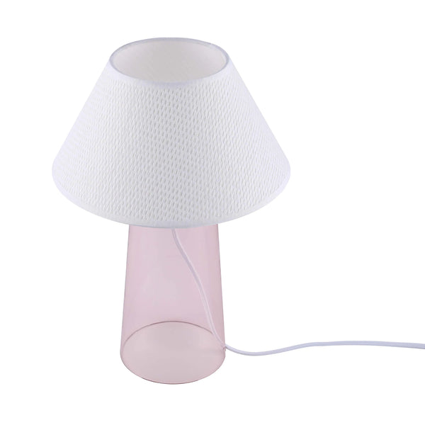 Conical Table Lamp with Fabric Shade - E27 Fitting, Dimmable, 245mm Diameter