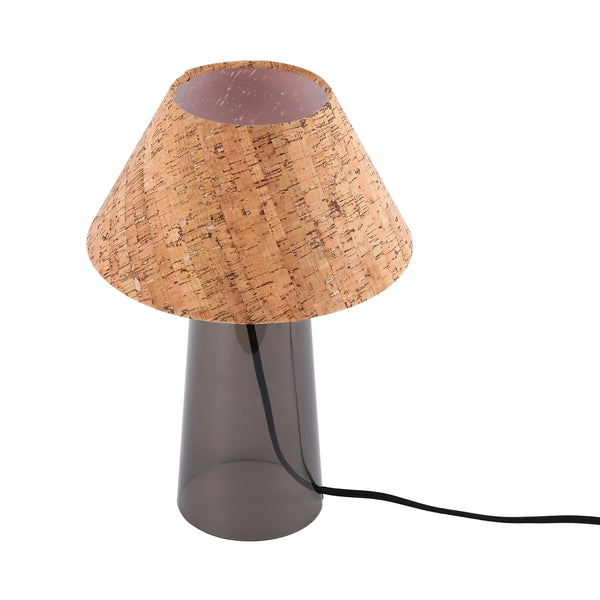 Conical Table Lamp with Fabric Shade - E27 Fitting, Dimmable, 245mm Diameter