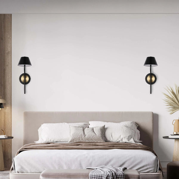 Curved Arm LED Wall Light - Single or Double, Integrated 3CCT LED, IP20