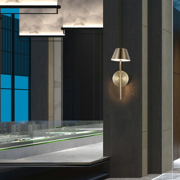 Curved Arm LED Wall Light - Single or Double, Integrated 3CCT LED, IP20