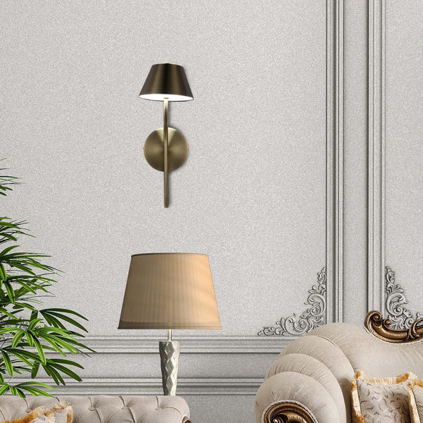 Curved Arm LED Wall Light - Single or Double, Integrated 3CCT LED, IP20