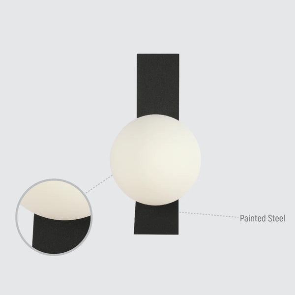 Contemporary Adjustable Globe Wall Sconce Light