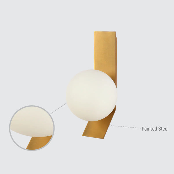 Contemporary Adjustable Globe Wall Sconce Light