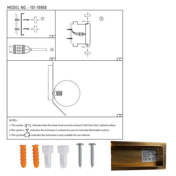 Contemporary Adjustable Globe Wall Sconce Light