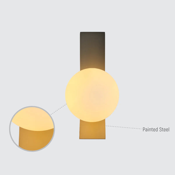 Contemporary Adjustable Globe Wall Sconce Light
