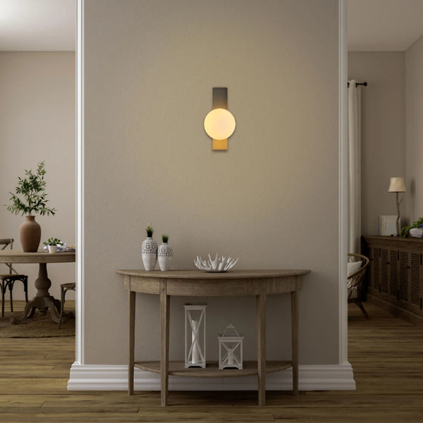 Contemporary Adjustable Globe Wall Sconce Light