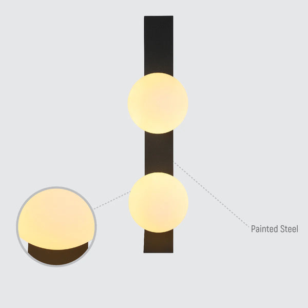 Contemporary Adjustable Globe Wall Sconce Light