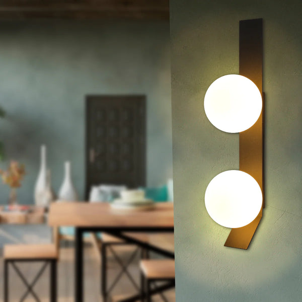 Contemporary Adjustable Globe Wall Sconce Light