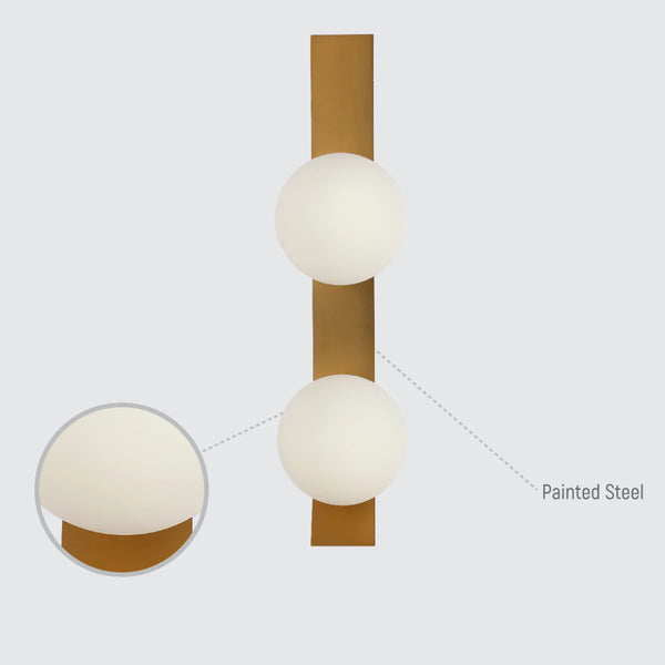 Contemporary Adjustable Globe Wall Sconce Light