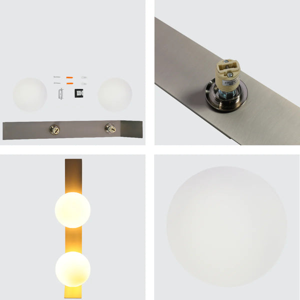 Contemporary Adjustable Globe Wall Sconce Light