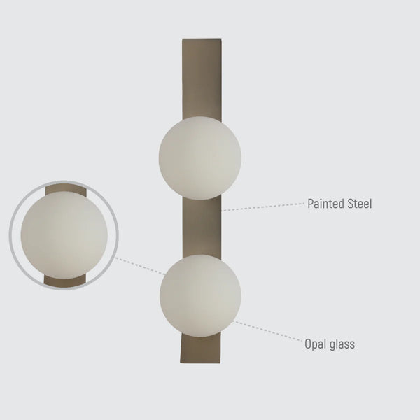 Contemporary Adjustable Globe Wall Sconce Light