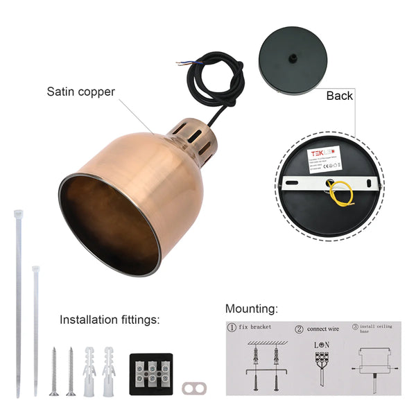 Contemporary Dome-Topped Cylinder Pendant Light