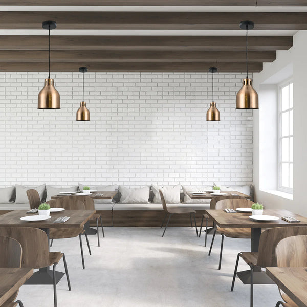 Contemporary Dome-Topped Cylinder Pendant Light