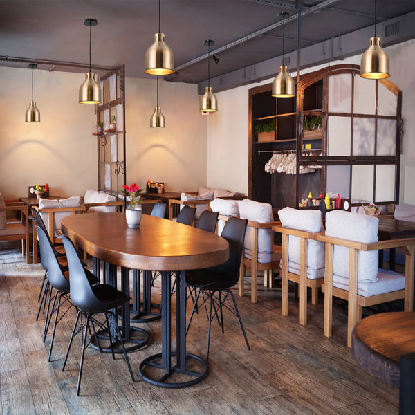 Contemporary Dome-Topped Cylinder Pendant Light