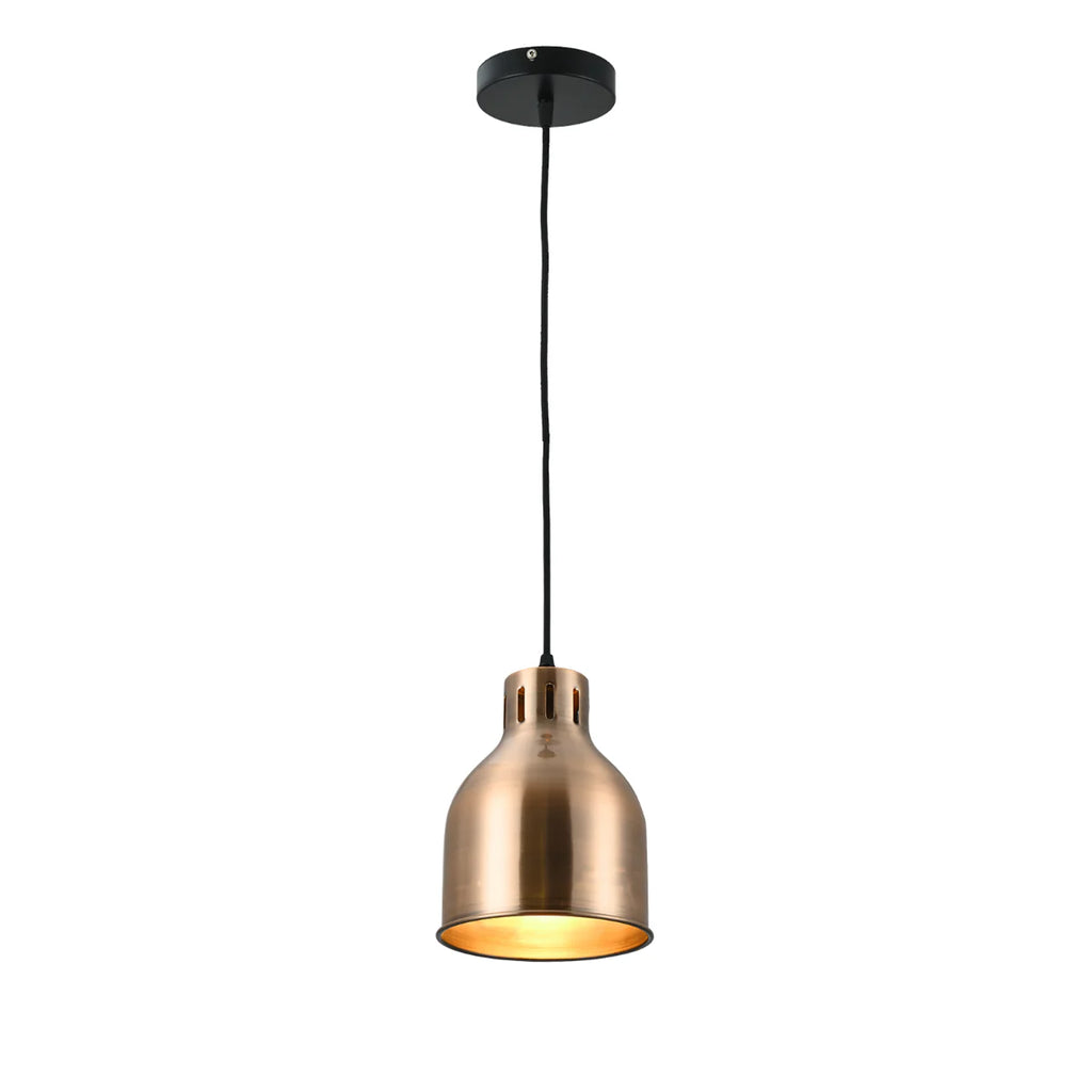 Contemporary Dome-Topped Cylinder Pendant Light