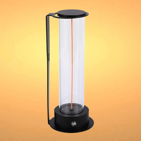 Cordless LED Table Lamp with Touch Dimming - Warm White 2600K, Rechargeable, Aluminium & Glass