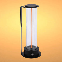 Cordless LED Table Lamp with Touch Dimming - Warm White 2600K, Rechargeable, Aluminium & Glass