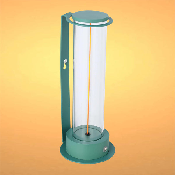 Cordless LED Table Lamp with Touch Dimming - Warm White 2600K, Rechargeable, Aluminium & Glass