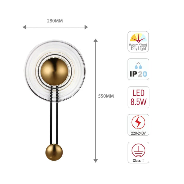 Cosmic Ripple Wall Light