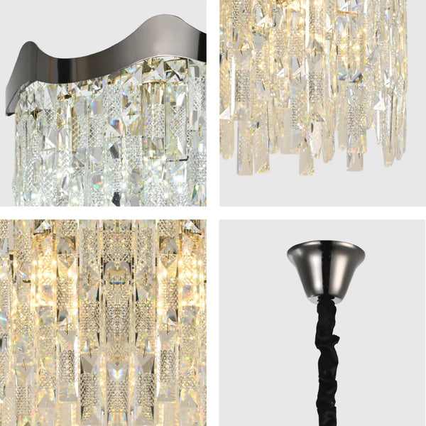 Crown Crystal Chandelier Ceiling Light